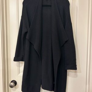H&M Black Draped Cardigan